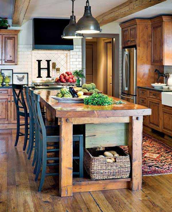 kitchen with island